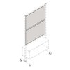 Lorell Adaptable Panel Dividers, Aluminum, Charcoal 90277